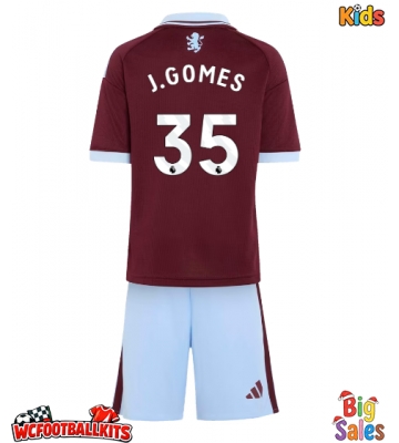 Aston Villa Joao Gomes #35 Replica Home Stadium Kit for Kids 2026-27 Short Sleeve (+ pants)